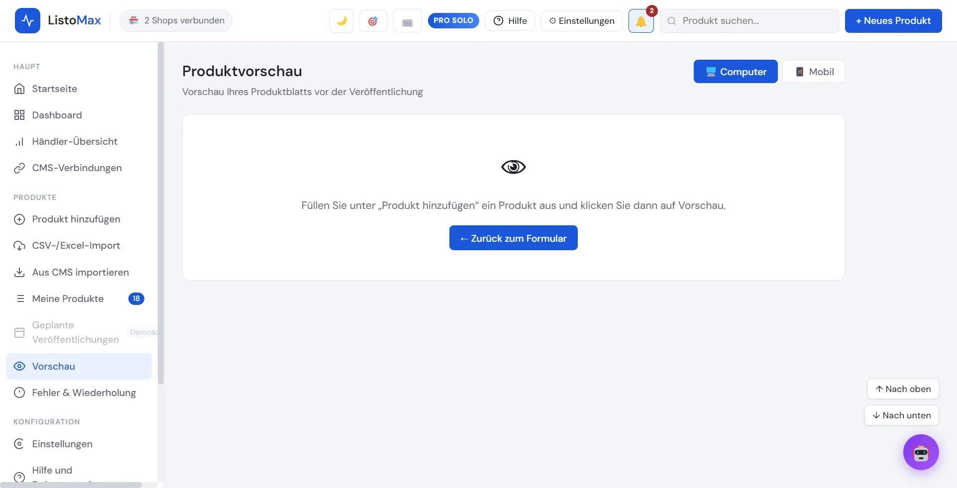 Vorschau des Produktblatts